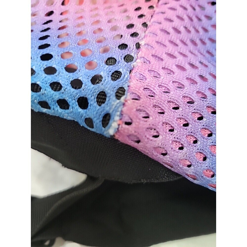 Adidas Hermosa II Mesh Pink Blue Backpack Back To School College Student *READ - Picture 4 of 13